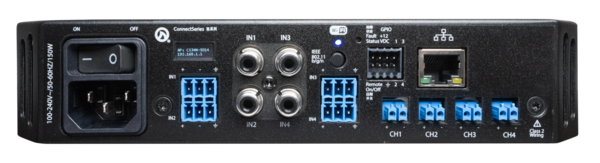 4CH HALF RACK SMART AMP 30W-4OHM, 8OHM, 70V/100V P/CH